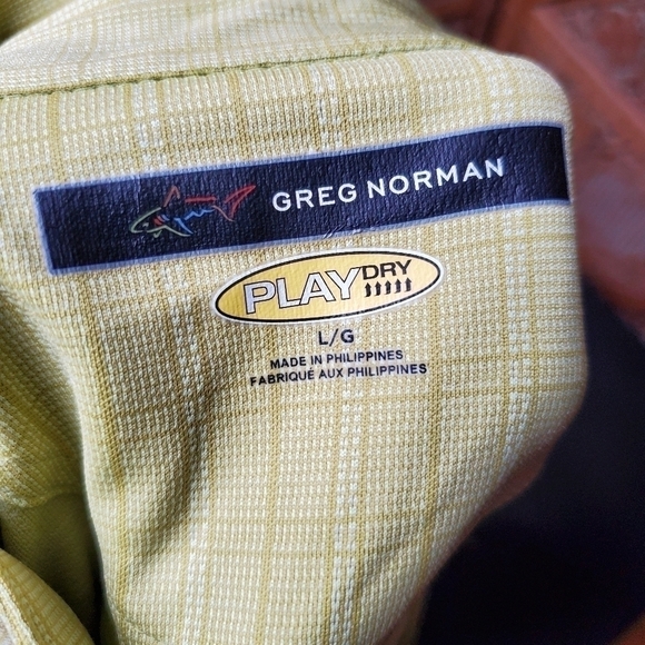 Greg Norman Men’s Golf Polo Shirt The StoneWater Size Large Green - Picture 5 of 13